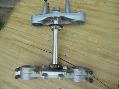 Yamaha YZ250F YZ450F 2003-2005 OEM horquilla abrazadera superior inferior vástago triple árbol Foto 1 de 4