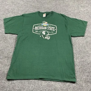 Michigan State Spartans T Shirt Adult XL Green Capital One Bowl Football NCAA - Picture 1 of 10