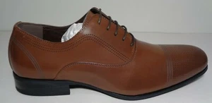 Kenneth Cole Unlisted Size 10.5 M ST-EEL HOME Cognac Lace Oxfords New Mens Shoes - Picture 1 of 12