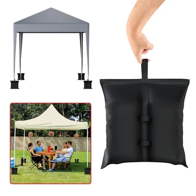 LOEFME 4x Gazebo Sand Bag Weights Heavy Duty Feet Leg Pole Anchor Tent Marquee Sandbag