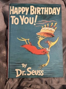 Vintage Dr. Seuss Happy Birthday to You Book First Edition 1959 Hardcover BS3 - Bild 1 von 11