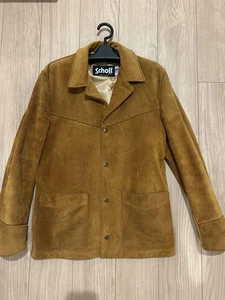 Schott Suede Leather Blouson Jacket Brown Men’s 38 Made in USA Pre-Owned - Picture 1 of 4