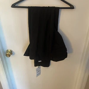 Zara Women's size 40 Dress Pants Slim Fit Straight 4 Pocke All Black - Picture 1 of 3