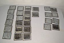 28 Antique SHULTHEISS BREWERY GERMANY Magic Lantern Projector Glass Slides STORY