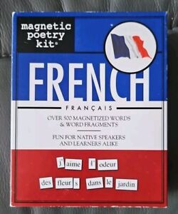 Magnetic Poetry Kit French Francais Vintage 2003 500 words New open box