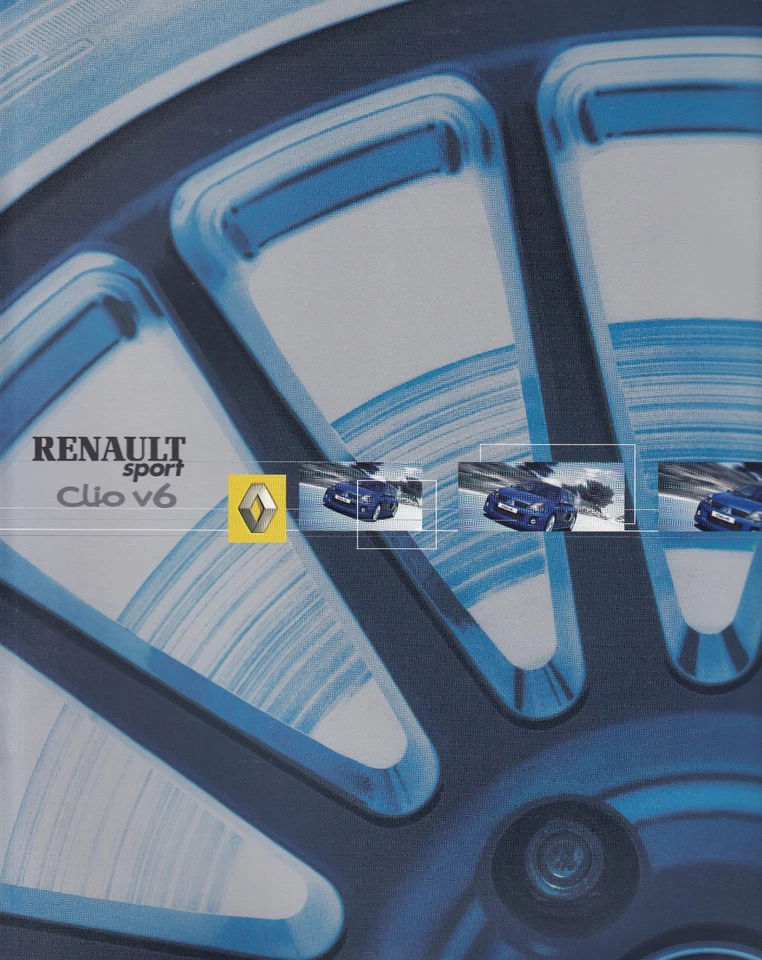 Renault Clio V6 Sport classic car mid engine brochure sales brochure 2003 AW - Image 1 of 1