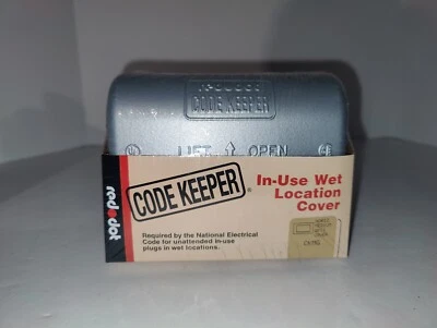 Cubierta resistente a la intemperie de metal Old Thomas & Betts Code Keeper para GFCI Foto 1 de 4
