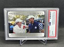 Rory McIlroy Tiger Woods 2014 Upper Deck SP Authentic Moments Rookie RC PSA 10 