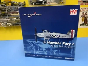 HOBBY MASTER HA8001 HAWKER FURY I 43 SQN. RAF K1930 FIGHTING COCKS 1:48 SCALE - Picture 1 of 9