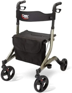 Carex Crosstour Rolling Walker Rollator - Rolling Walker with Seat - Folding,... - Picture 1 of 14