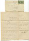 29 juillet 1909 paire de vitres Franklin 1 ct - lettre Netawaka Kansas George Kern