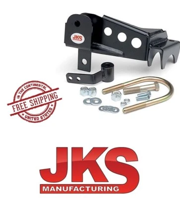 Soporte de reubicación de barra de oruga trasera JKS para 07-18 Jeep Wrangler JK JKU OGS170 negro Foto 1 de 2