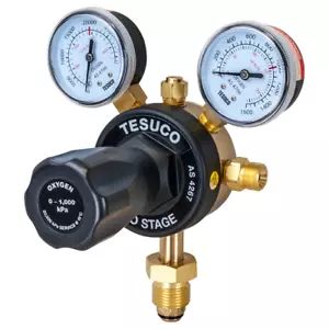 Regulator 2 Stage Bottom Entry Oxygen Type 10 Model: RT2BOX10 - Picture 1 of 3