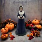 Vintage Hobbyist Hand Painted Pilgrim Lady Holding A Book/Bible Thanksgiving