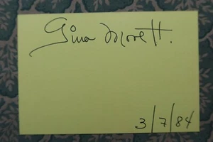 Gina Morett - MEXICAN CINEMA - Dust to Dust - News from Afar - Autographed 1984 - Picture 1 of 2