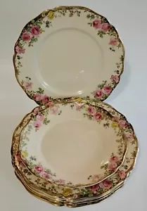 6 X Royal Doulton ''English Rose" Floral Entree/Salad, 1 X Side Plates D6071 - Picture 1 of 12