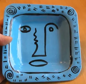 Vintage Picasso Stil Commonwheel Künstler Koop signiert Künstler Susan B Demos - Bild 1 von 12