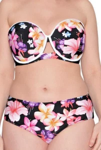 Juego de bikini giratorio Curvy Kate Tropicana talla 80I UK36G + 16 XL sujetador de estribo - Imagen 1 de 6