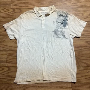 Y2K 2000s Poloshirt Streetwear Gr. XL Herren Grunge - Bild 1 von 8