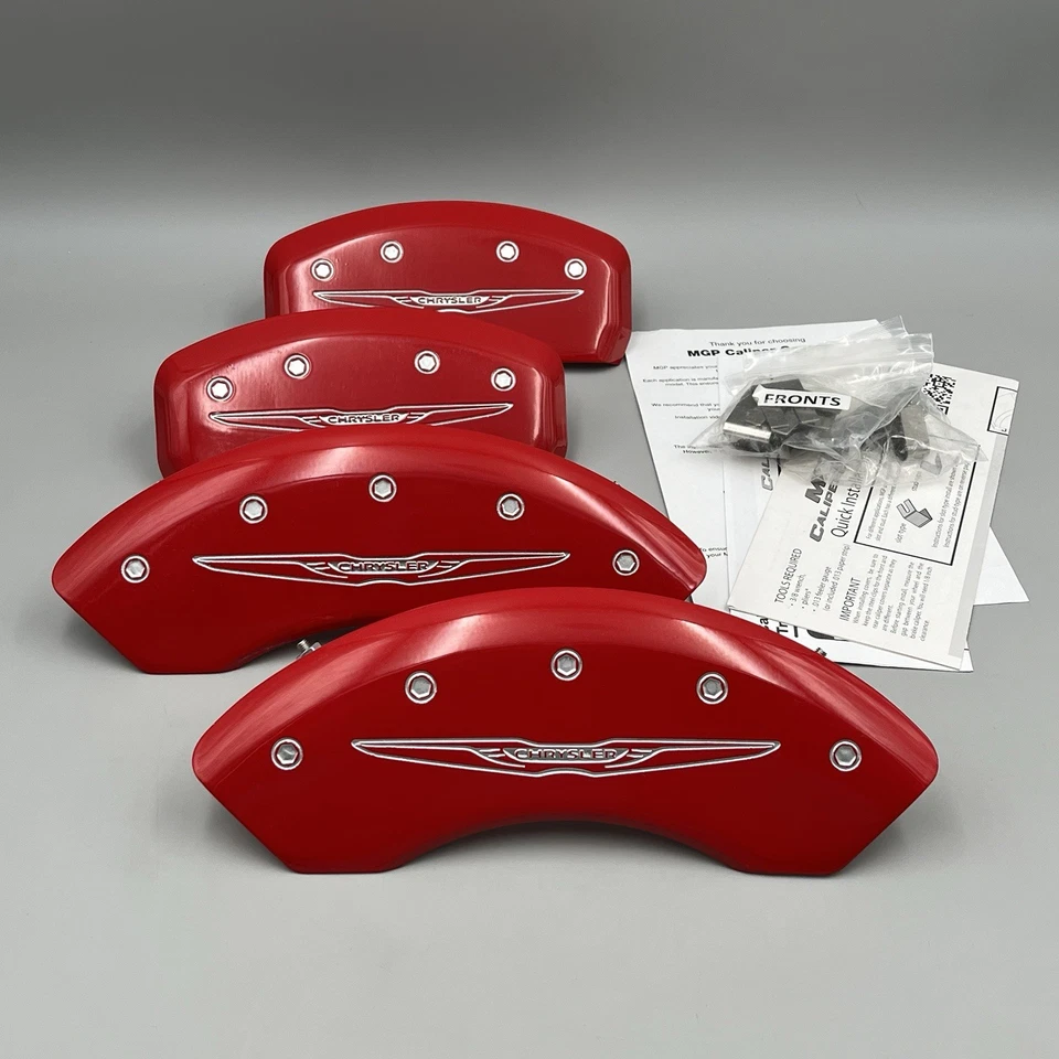 Cubiertas de pinza de freno MGP Chrysler Town & Country 2008-2016 - rojo - 32018SCW2RD Foto 1 de 4