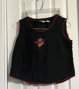 Women's Howard Wolf size 8 top 100%suilk - Picture 1 of 6