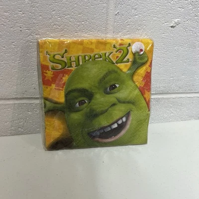 2 servilletas de fiesta promocionales PartyExpress 2004 de Hallmark Shrek Foto 1 de 4