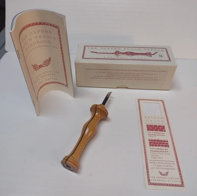 Vintage 1998 The Oxford Punch Needle #10 1/4" Rug Hooking Tool w Box - Image 1 of 4