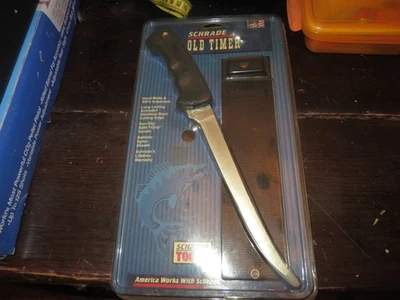 Schrade Old Timer Filet 刀 1470T 全新 旧货 — 第 1/4 张图片