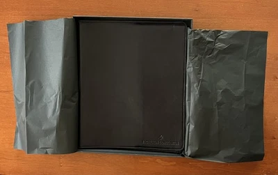 Organizador de cartera de negocios de cuero negro Vacheron Constantin RARO Foto 1 de 4