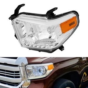 Headlight Assembly Halogen For 2014-2017 Toyota Tundra Headlamp Left Driver Side - Foto 1 di 17