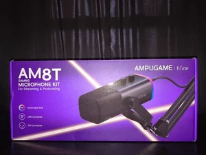 FIFINE AM8T USB Ampligame Microphone Kit AM8T for Gaming Streaming USB-C XLR - Afbeelding 1 van 3