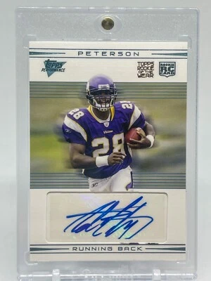 2007 Topps Performance ROTY Auto /169 Adrian Peterson HOF RC #109 - Image 1 of 3