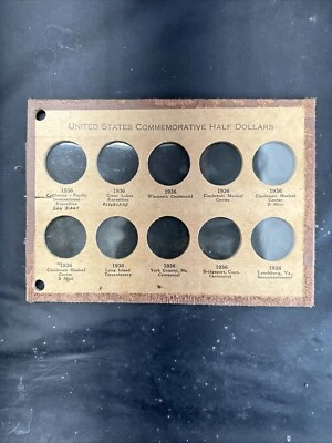 Old US Classic Commemorative 5Oc BOARD/PAGES 1936 Empty - Image 1 of 2