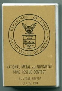 Las Vegas, NV, National Metal & Non-Metal Mine Rescue Contest 1984 Briefbeschwerer - Bild 1 von 4
