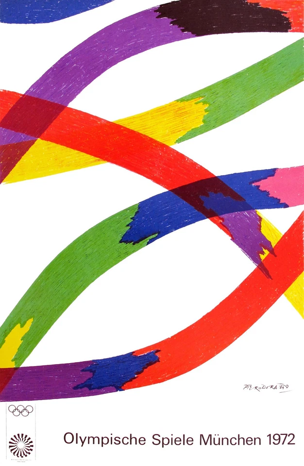 1972 Miunchen Summer Olympics Poster - 8"x10" Photo  - Image 1 of 1