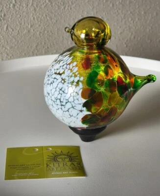 NUEVO KITRAS Vidrio Soplado Arte Pájaro Solar Jardín Luz Estaca SOLO TOPPER - Sin Estaca Foto 1 de 4