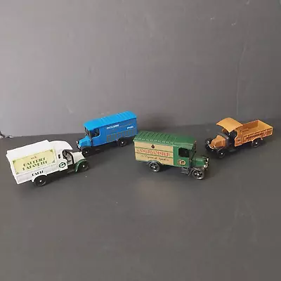 Car Corgi 13cm Long Diecast C824 - 1926 Renault Van- (SET of 4)  NO ORIGINAL BOX - Image 1 of 4