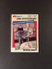 1987 Topps Kmart Baseball Card #24 George Brett KC Royals 25th Anniversary
