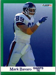 Fleer Football 1991 - #307 Mark Bavaro - Imagen 1 de 2