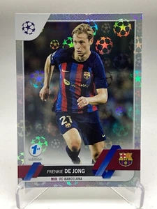 TOPPS COMPETICIONES CLUBES UEFA 2022/23 1ª EDICIÓN STARBALL FRENKIE DE JONG - Imagen 1 de 2