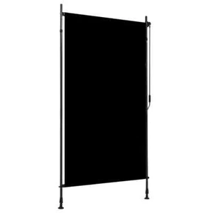 Roller Blind 120x270cm - Anthracite Hand Crank Vertical Shade for Patio, Q5A1 - Picture 1 of 7