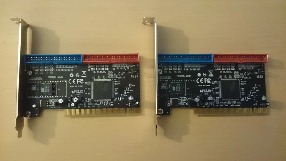 TWO Pcs Rosewill RC-200 ATA-133 2-Port PCI IDE Storage Adapter with RAID Support - Image 1 of 3