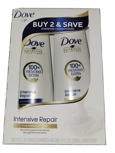 DOVE INTENSIVE REPAIR SHAMPOO AND CONDITIONET BOX OF 2, 12 OZ BOTTLE FREE SHIP - Picture 1 of 8