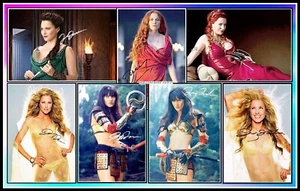 Lucy Lawless, Signed, Collage Cotton Canvas Image. Limited Edition (LL-2) - Imagen 1 de 1