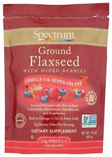 GROUND FLAXSEED WITH MIXED BERRIES (PACK OF 1 x 12 OZ)---FREE SHIPPING!!!