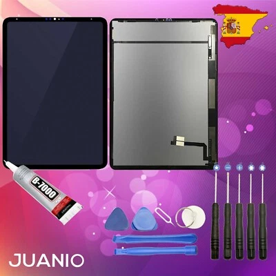 JUANIO Pantalla LCD + Táctil para iPad Pro 12.9" 2018 A1876 A2014 A1895 A1983 Negro