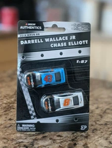 Nascar Authentics Darrell Wallace JR & Chase Elliott 2019 Wave 04 Diecast - Picture 1 of 2