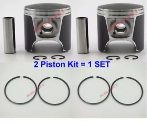 For PWC SeaDoo 787 800 Piston Kit (47-107 STD, 290-887-300-STD + Piston Ring) X2 - Picture 1 of 3