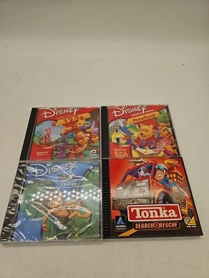 Disney's Winnie the Pooh Preschool & 123 Tarzan &Tonka  (Windows/Mac, 1999) X 4  - Image 1 of 4