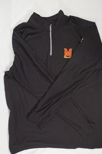 Under Armour Shirt Mens 2XL University Maryland 1/4 Zip Pullover Heatgear Loose - Picture 1 of 10